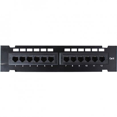 4XEM 12 Port CAT6 Wall Mount Patch Panel 4XWMC6PP12