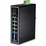 TRENDnet 12-port Hardened Industrial Gigabit PoE+ Layer 2+ Managed DIN-Rail Switch TI-PG1284i