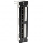 Tripp Lite 12-Port Wall-Mount Cat6 Patch Panel - PoE+ Compliant N250-P12