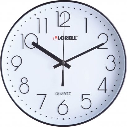 Lorell 12" Quiet Wall Clock 61011