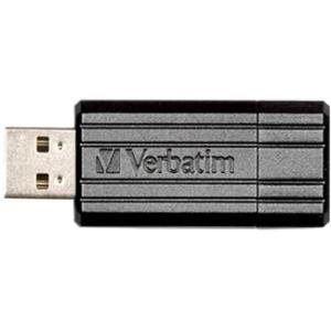 Verbatim 128GB PinStripe USB Flash Drive - Black 49071