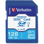 128GB Premium SDXC Memory Card, UHS-I Class 10 44025