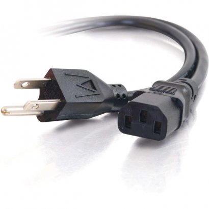 C2G 12ft 18 AWG Universal Power Cord (NEMA 5-15P to IEC320C13) 53406