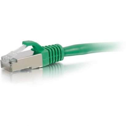 C2G 12ft Cat6 Snagless Shielded (STP) Network Patch Cable - Green 00835