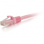 C2G 12ft Cat6a Snagless Unshielded (UTP) Network Patch Ethernet Cable-Pink 50865