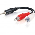 C2G 12ft Value Series One 3.5mm Stereo Male To Two RCA Stereo Male Y-Cable 39943