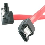 StarTech 12in Latching SATA to Right Angle SATA Serial ATA Cable LSATA12RA1