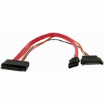 StarTech 12in Micro SATA to SATA with SATA Power Adapter Cable - F/F MCSATAF12S