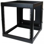 StarTech.com 12U 22in Depth Hinged Open Frame Wall Mount Server Rack RK1219WALLOH