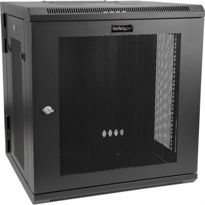 StarTech.com 12U Wall-Mount Server Rack Cabinet - Up to 17 in. Deep - Hinged Enclosure RK12WALHM