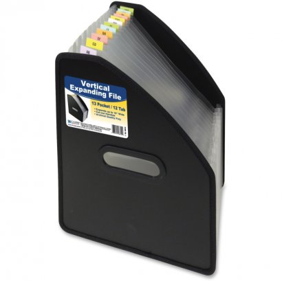 C-Line 13-Pocket Vertical Expanding File, Letter Size, Black, 1/EA 58810