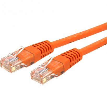 StarTech 15 ft Cat 6 Orange Molded RJ45 UTP Gigabit Cat6 Patch Cable - 15ft Patch Cord C6PATCH15OR