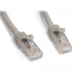 StarTech 15 ft Gray Snagless Cat6 UTP Patch Cable N6PATCH15GR