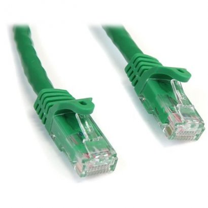 StarTech 15 ft Green Snagless Cat6 UTP Patch Cable N6PATCH15GN