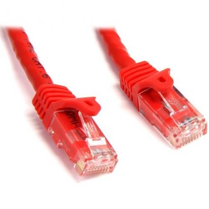 StarTech 15 ft Red Snagless Cat6 UTP Patch Cable N6PATCH15RD