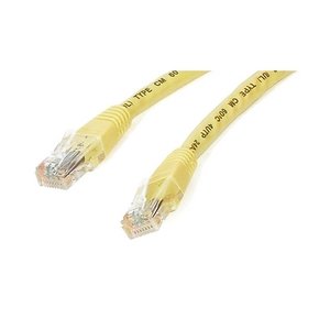 StarTech 15 ft Yellow Molded Cat6 UTP Patch Cable C6PATCH15YL