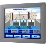 Advantech 15" XGA Industrial Monitor with Resistive Touch Control and Direct VGA Port FPM-2150G-R3BE