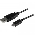StarTech 15cm Mobile Charge Sync Micro USB Cable - A to Micro B USBAUB15CMBK