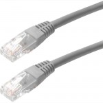 4XEM 15FT Cat5e Molded RJ45 UTP Network Patch Cable (Gray) 4XC5EPATCH15GR