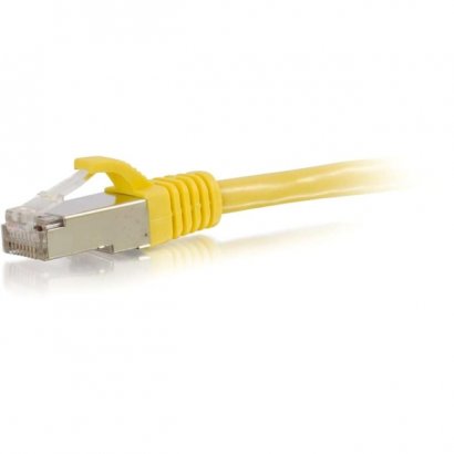 C2G 15ft Cat6 Snagless Shielded (STP) Network Patch Cable - Yellow 00871