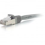 C2G 15ft Cat6a Snagless Shielded (STP) Network Patch Cable - Gray 00650