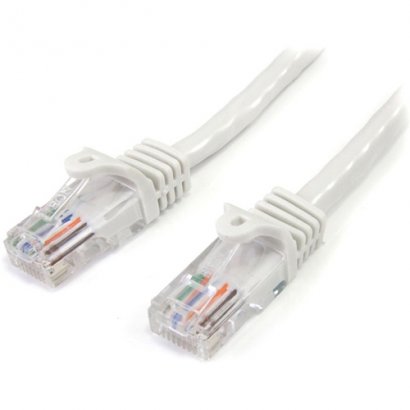 StarTech 15ft White Snagless Cat5 UTP Patch Cable 45PATCH15WH