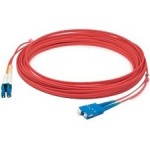 AddOn 15m LC (Male) to SC (Male) Red OM1 Duplex Fiber OFNR (Riser-Rated) Patch Cable ADD-SC-LC-15M6MMF