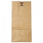 30916 #16 Paper Grocery Bag, 57lb Kraft, Extra-Heavy-Duty 7 3/4 x4 13/16 x16, 500 bags BAGGX16