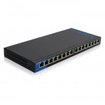 Linksys 16-Port Desktop Gigabit PoE Switch LGS116P