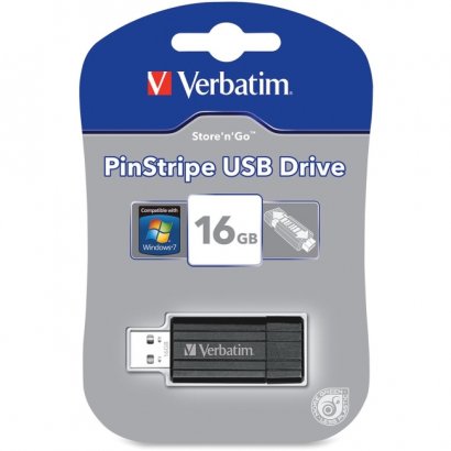 Verbatim 16GB Store 'n' Go PinStripe USB Flash Drive 49063