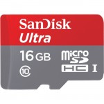 SanDisk 16GB Ultra microSD High Capacity (microSDHC) Card SDSQUNC-016G-AN6MA