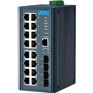 Advantech 16GE+4SFP Port Gigabit Managed Redundant Industrial Switch EKI-7720G-4F-AE