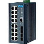 Advantech 16GE+4SFP Port Gigabit Managed Redundant Industrial Switch EKI-7720G-4FI-AE