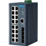 Advantech 16GE+4SFP Port Gigabit Unmanaged Industrial Switch EKI-2720G-4F-AE