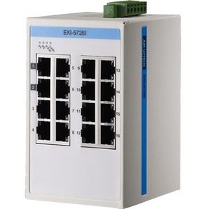 Advantech 16GE Unmanaged Ethernet Switch, ATEX/C1D2/IECEx, -40~75 EKI-5726I-AE