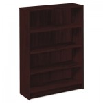 HON 1870 Series Bookcase, Four Shelf, 36w x 11 1/2d x 48 3/4h, Mahogany HON1874N