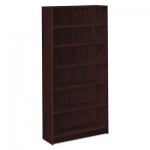 HON 1870 Series Bookcase, Six Shelf, 36w x 11 1/2d x 72 5/8h, Mahogany HON1876N