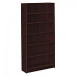 HON 1870 Series Bookcase, Six Shelf, 36w x 11 1/2d x 72 5/8h, Mahogany HON1876N