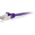 1ft Cat6 Snagless Shielded (STP) Network Patch Cable - Purple 00897