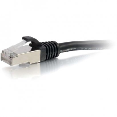 1ft Cat6a Snagless Shielded (STP) Network Patch Cable - Black 00706