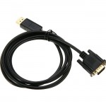 4XEM 1FT DisplayPort To VGA Adapter Cable - Black 4XDPVGA1FT