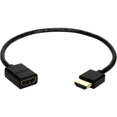1ft High Speed HDMI UltraHD 4K with Ethernet Thin Flexible Extension Cable HDXT-1F