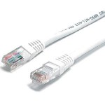 1ft White Molded Cat5e UTP Patch Cable M45PATCH1WH