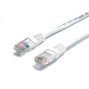 StarTech 1ft White Molded Cat6 UTP Patch Cable ETL Verified C6PATCH1WH