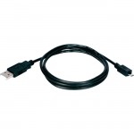 QVS 1M/3.3ft, USB A Male to Micro-B Male USB1M-1M