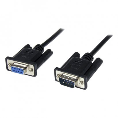 StarTech 1m Black DB9 RS232 Serial Null Modem Cable F/M SCNM9FM1MBK