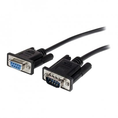 StarTech 1m Black Straight Through DB9 RS232 Serial Cable - M/F MXT1001MBK