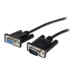 StarTech 1m Black Straight Through DB9 RS232 Serial Cable - M/F MXT1001MBK