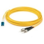 AddOn 1m LC (Male) to ST (Male) Yellow OM1 Duplex Fiber OFNR (Riser-Rated) Patch Cable ADD-ST-LC-1M6MMF