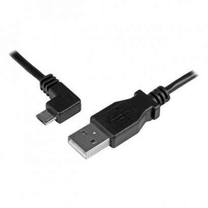 StarTech 1m Left-Angle Micro-USB 2.0 Charging Cable for Tablets and Phones USBAUB1MLA
